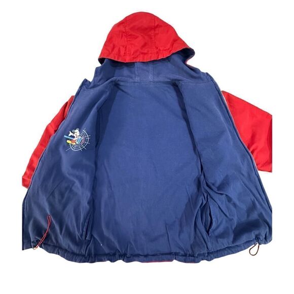 VINTAGE Y2K Mickey Mouse Disney Hawaiian Cruise Reversible Jacket Unisex Medium - Picture 5 of 15